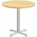 Special-T Table, Round, 36in Dia x 42in, Gray Base/Crema Maple Top SCTSTAR236BHGCM